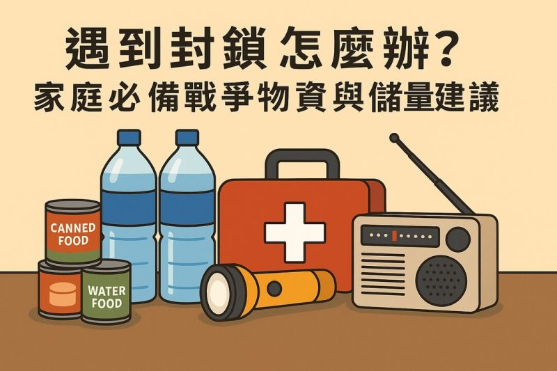 家庭必備戰備物資與儲糧建議