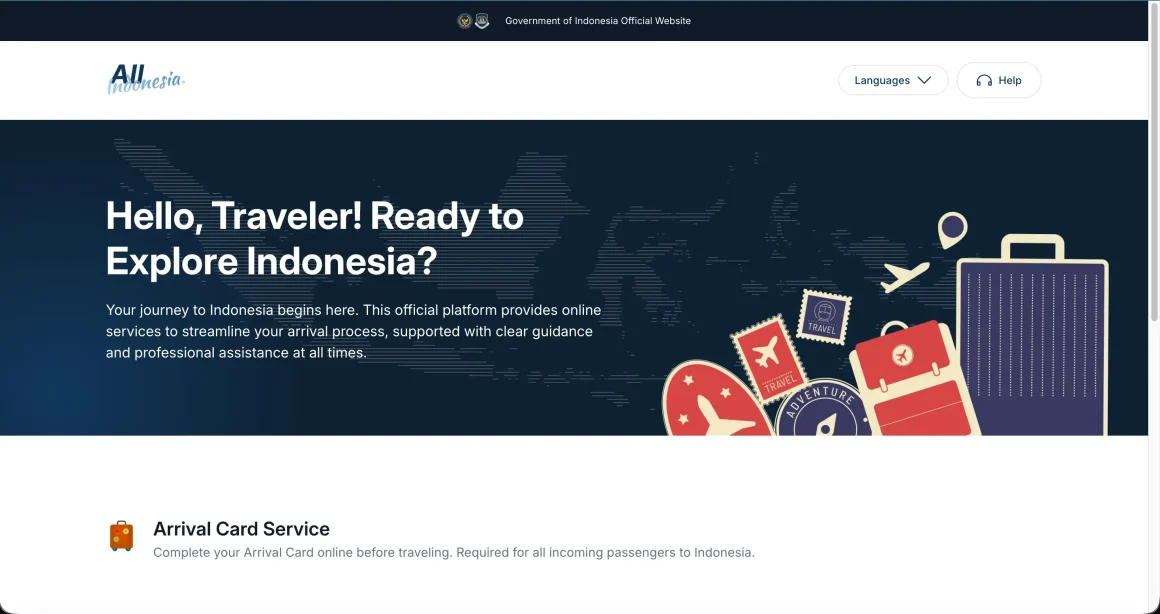 All Indonesia入境申請卡