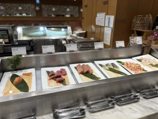 旭日全日Buffet-餐台-生魚片