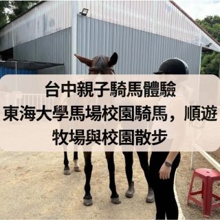 台中親子騎馬體驗｜東海大學馬場